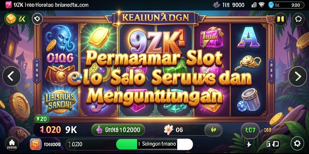 Tampilan gameplay Slot 9ZK yang penuh warna dan mengasyikkan.