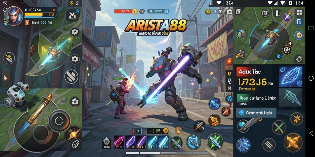 Screenshot utama ARISTA88 menampilkan fitur optimasi kinerja aplikasi.