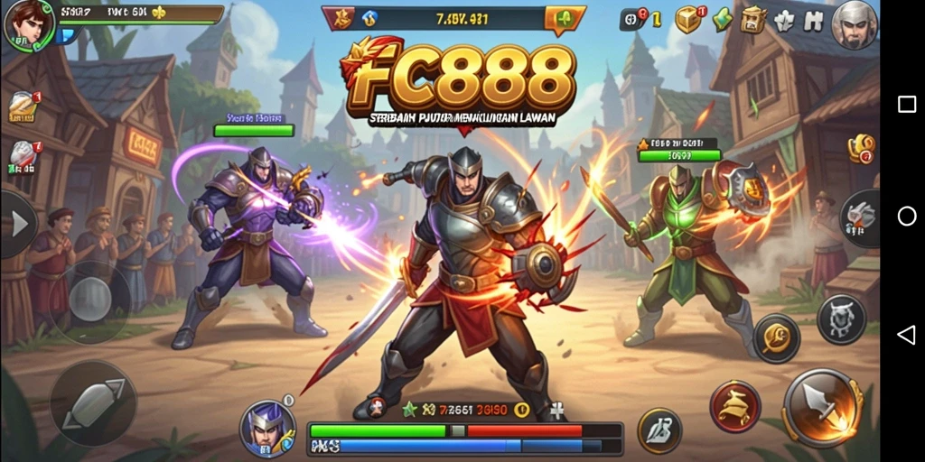 Screenshot FC888 menunjukkan pertempuran strategi yang mendebarkan.