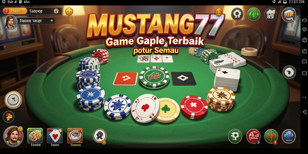 Tampilan gameplay seru dan menantang di MUSTANG77.