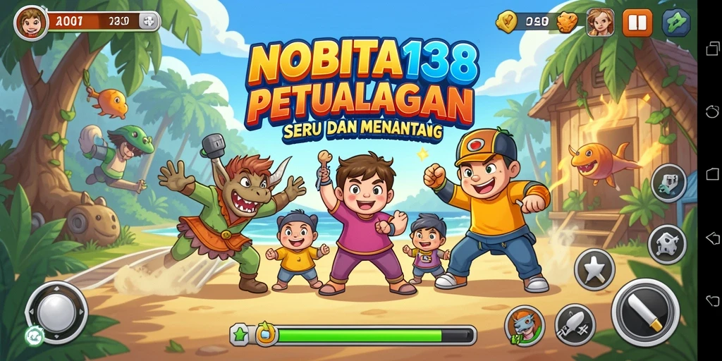 Tampilan gameplay NOBITA138 menampilkan aksi seru di dunia arcade.