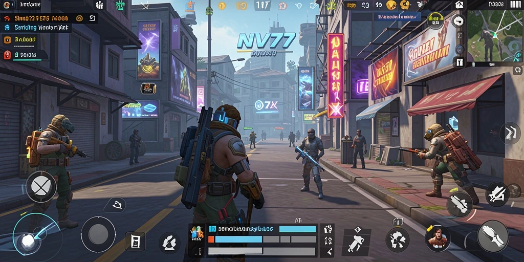 Tampilan mendalam gameplay NV77 yang penuh strategi.