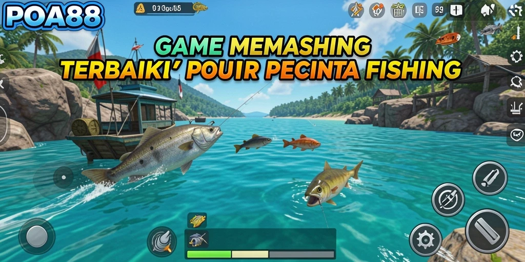 Gameplay seru dalam POA88 yang menampilkan aksi memancing.