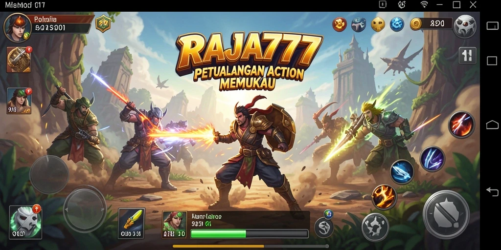 Screenshot gameplay RAJA777 yang penuh aksi mendebarkan.