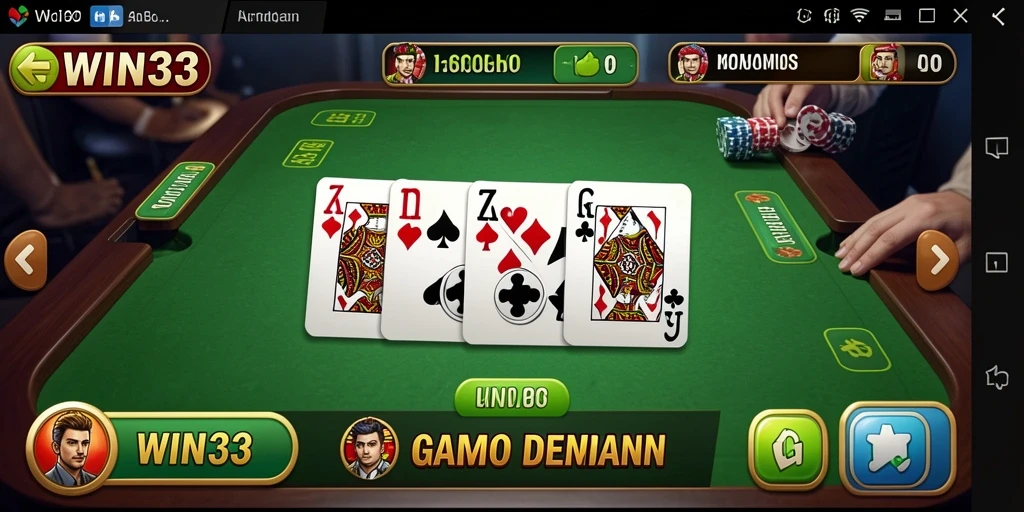 Tampilan gameplay Domino yang seru dan memikat.