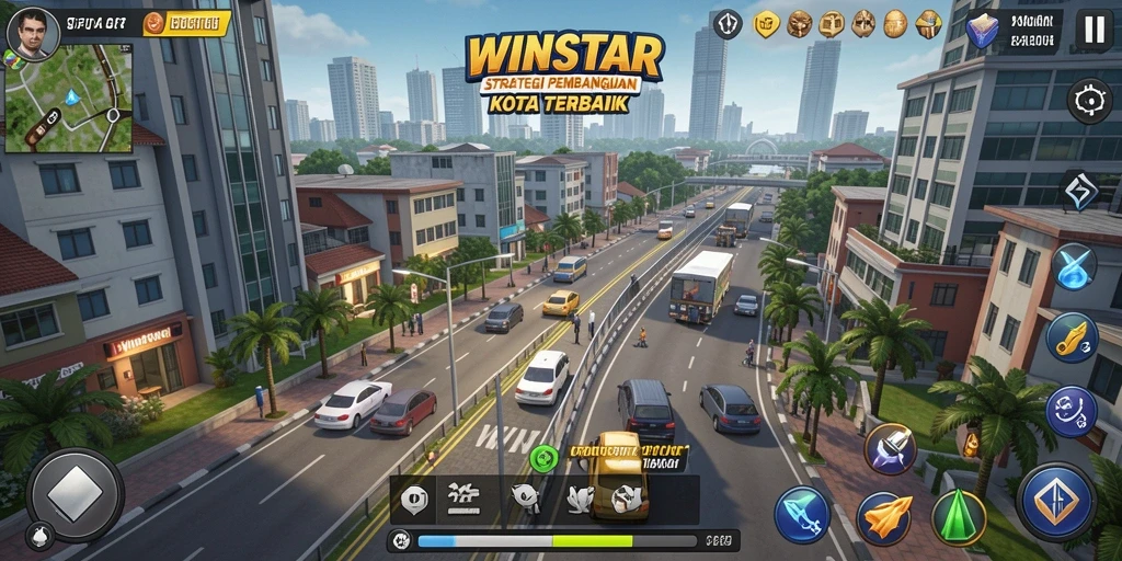 Tampilan gameplay WINSTAR yang menarik dan strategis.