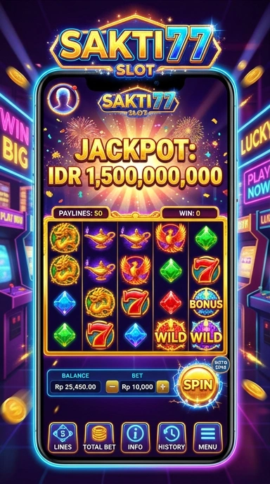 Pengguna sedang mengunduh aplikasi dari sakti77.